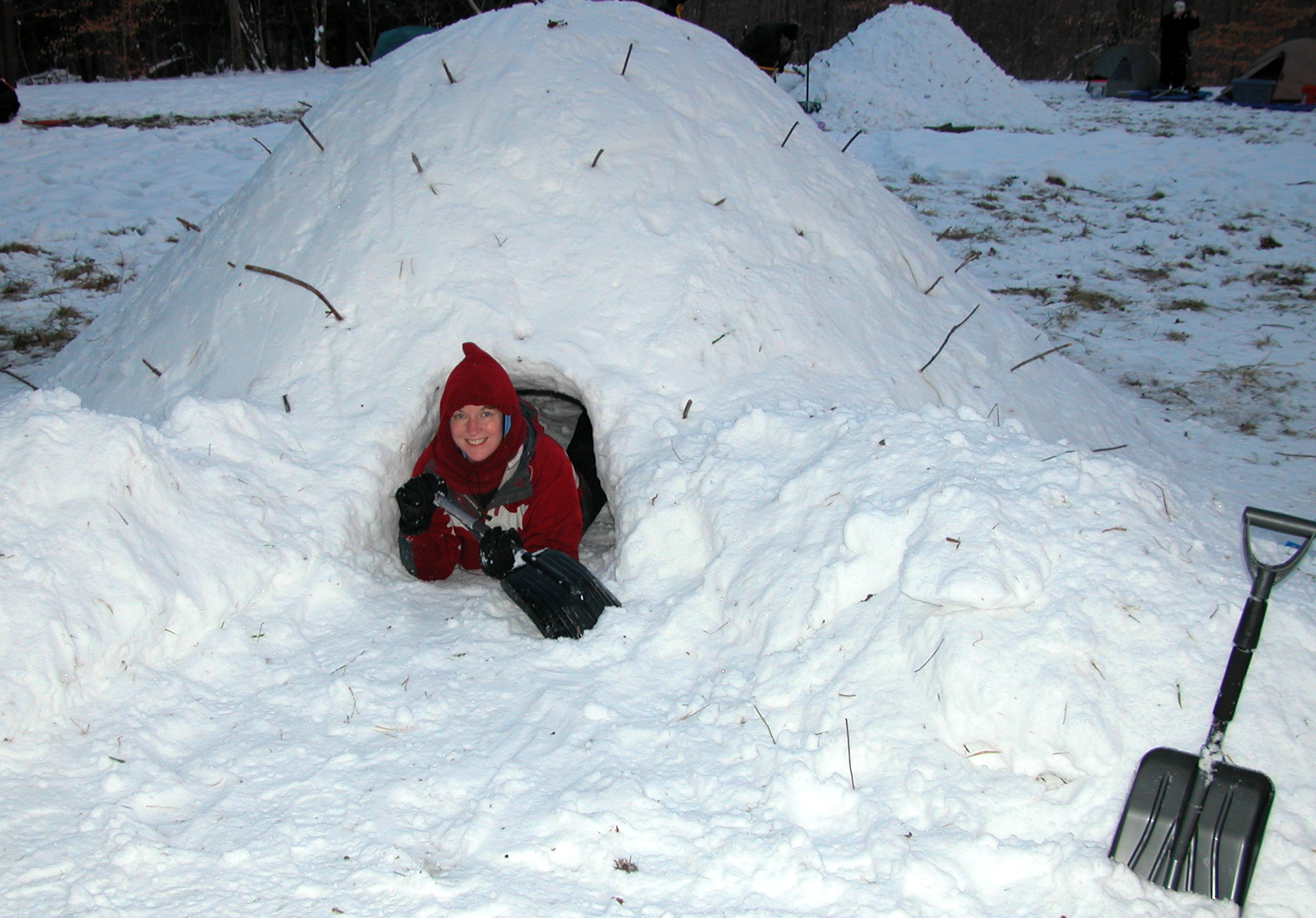 Quinzee Snow Shelter